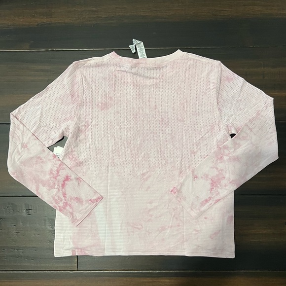 NWT Lululemon Train To Be Long Sleeve top pink/white tie dye RSPT size 6 - Picture 6 of 10